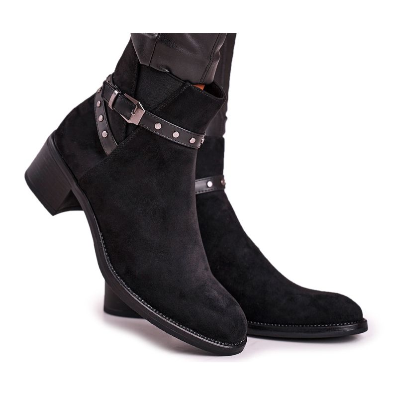 Women's Boots Sergio Leone Suede Black BT615