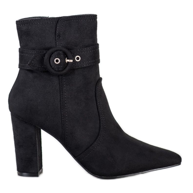 Laura Mode Black Elegant Boots In Spitz