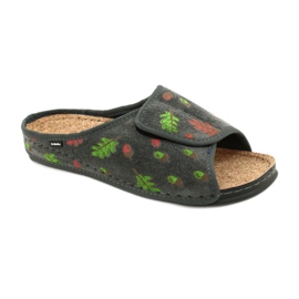 Inblu women's shoes 155D116 grey multicolored green