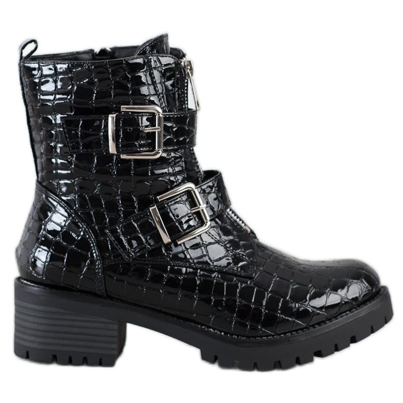 Super Me Workers On A Snake Print Slider black