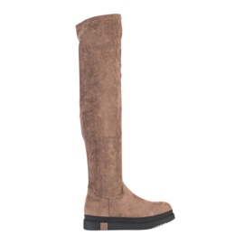 Gogo Fashionable Platform Boots beige Gogo Fashionable Platform Boots beige