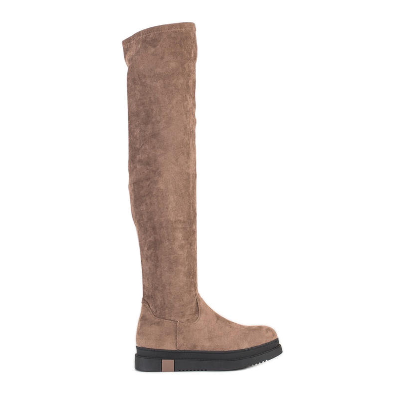 Gogo Fashionable Platform Boots beige