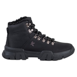 Kylie Black Trappers With Sheepskin