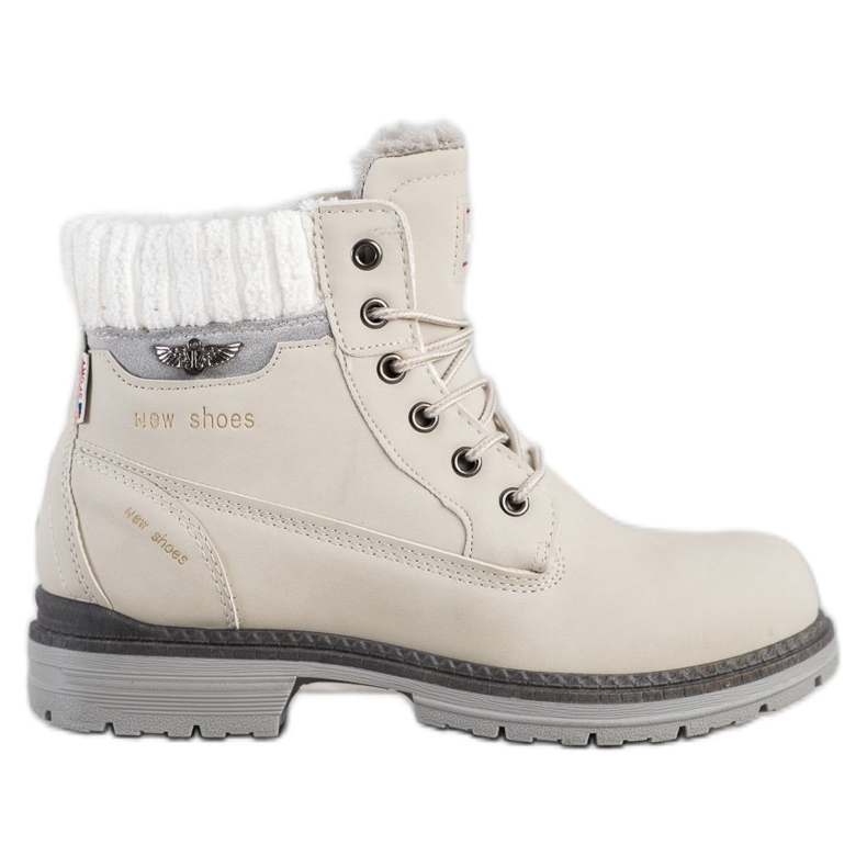 SHELOVET New Shoes hiking boots beige