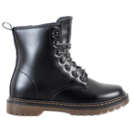 SHELOVET Eco leather boots black