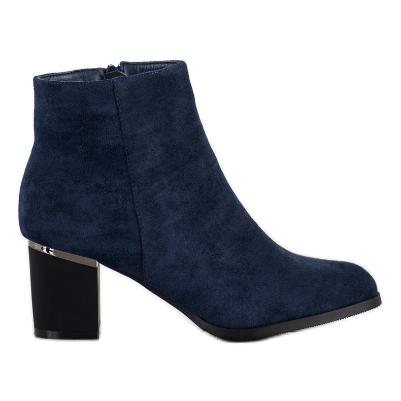 SHELOVET Navy blue suede boots SHELOVET Navy blue suede boots