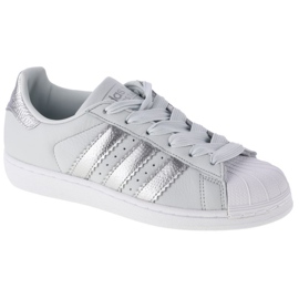Adidas W Superstar W CG6452 shoes white silver Adidas W Superstar W CG6452 shoes white silver