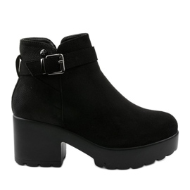 Black Meridvielle platform ankle boots