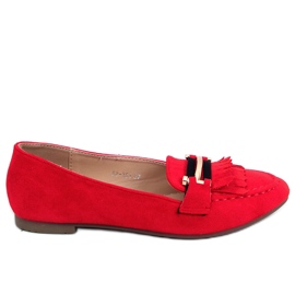 Red Women's loafers 88-381 Red Red Women's loafers 88-381 Red