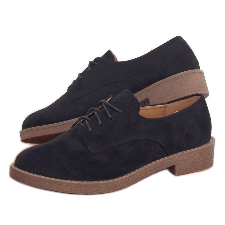 Black TU146 Black laced loafers