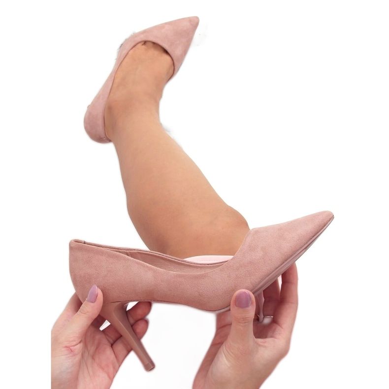 Comfortable pumps on a dirty pink LE012P Pink pin Comfortable pumps on a dirty pink LE012P Pink pin