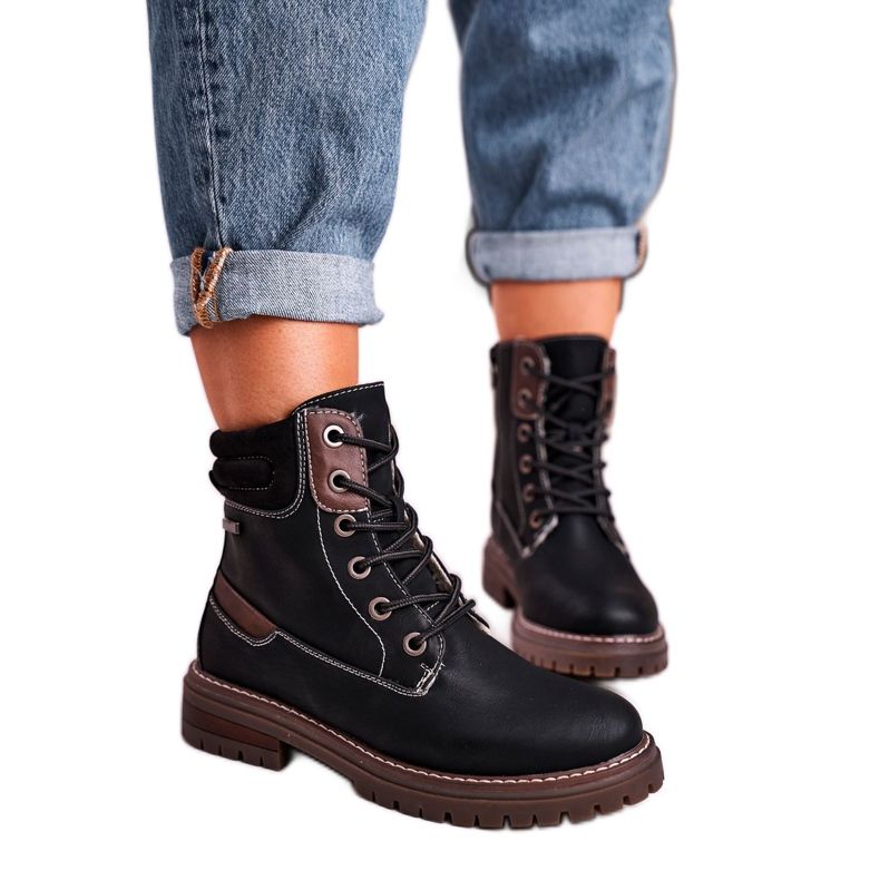 Women's Black Warm Workers Trappers Timber brown