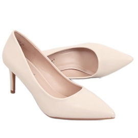 Stilettos low heel beige CD62P Beige