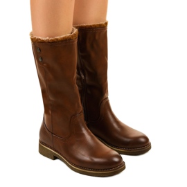 Galaphaura brown insulated boots
