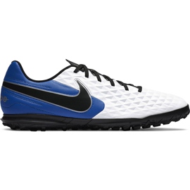 Nike Tiempo Legend 8 Club Tf AT6109 104 football boots white, blue, black white Nike Tiempo Legend 8 Club Tf AT6109 104 football boots white, blue, black white
