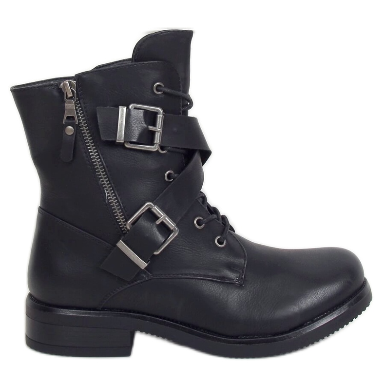 Black military boots 88041 Black