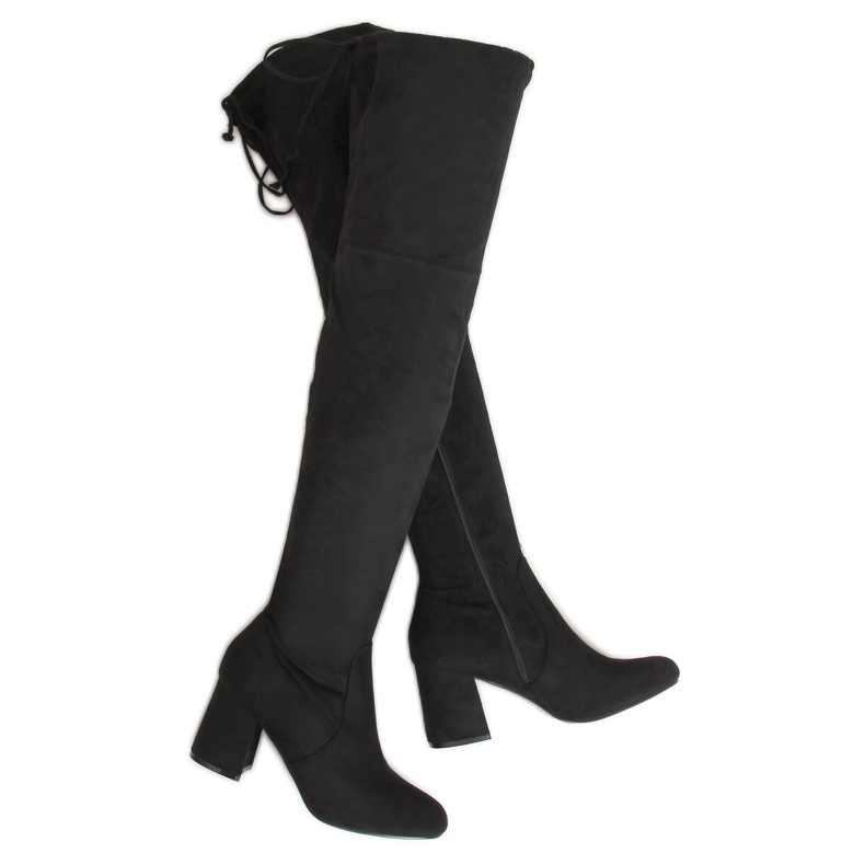 Black high-heeled boots 2C1X1809-27 Black