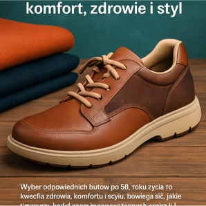 Men's shoes for men over 50 - comfort, health and style