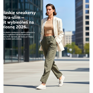 Ultra-slim flat sneakers - a hit of the spring 2026 catwalks