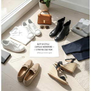 Capsule wardrobe style shoes - 5 pairs for the whole year