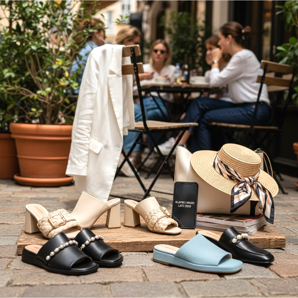 Flip-flops and mules - fashionable home and city footwear for summer 2026