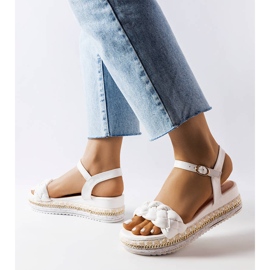 Inna Katrin white platform sandals 1