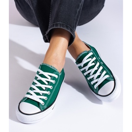 SHELOVET Women's green Vico low sneakers 1