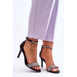 Women's High Heel Sandals With Jets Black Perfecto 1