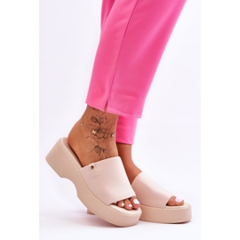 Women's Platform Slippers Beige Carmela 1