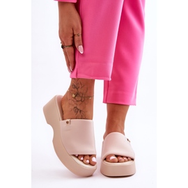 Women's Platform Slippers Beige Carmela 2