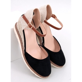 Ellio Black wedge espadrilles 1