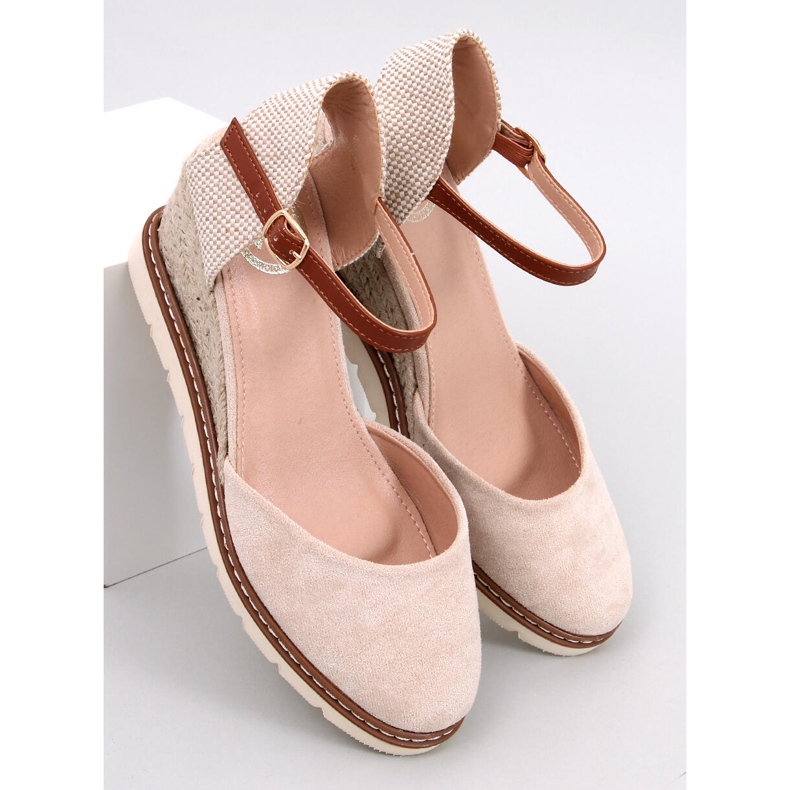 Ellio Beige wedge espadrilles 1