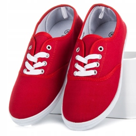 New Age lace-up sneakers red 1
