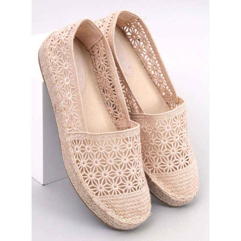 Terian Beige openwork espadrilles 1