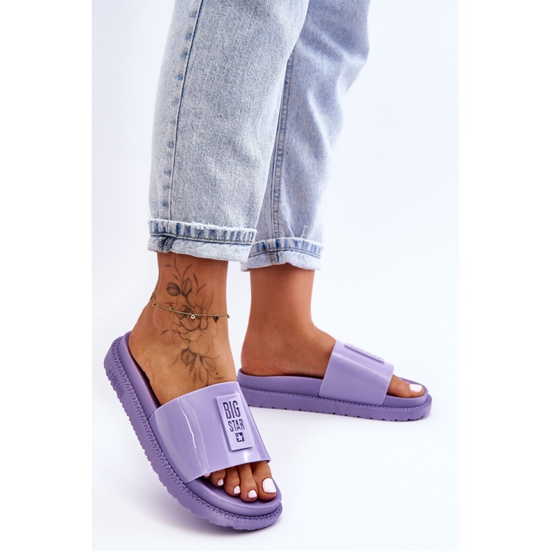 Women's Slippers Big Star JJ274A304 Violet purple 2