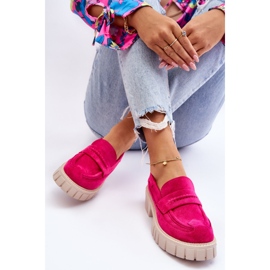 Women's Suede Slip-on Shoes Fuchsia Fiorell pink 1
