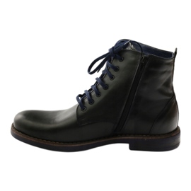 Black boots with a zipper Nikopol 660 black navy blue 2