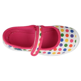 Befado Girls' Slippers 114x494 with colorful dots pink 3