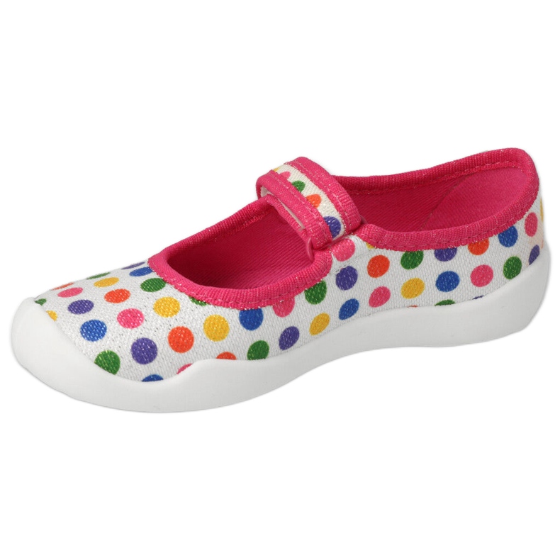 Befado Girls' Slippers 114x494 with colorful dots pink 1