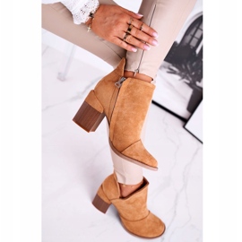 Bella Paris Women's Boots On Heel Camel Cut Meliori brown 2