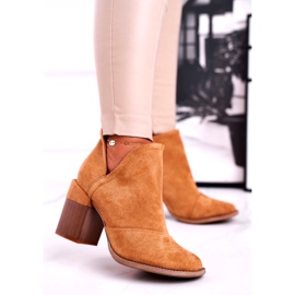 Bella Paris Women's Boots On Heel Camel Cut Meliori brown 1