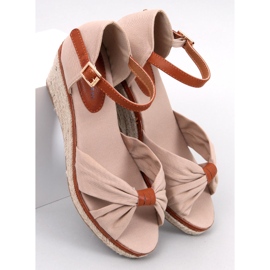Kristen Beige wedge espadrilles 1