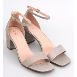 Meghan Gold heeled sandals golden 1