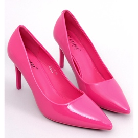 Charlotte Fuchsia lacquered stiletto pumps pink 1