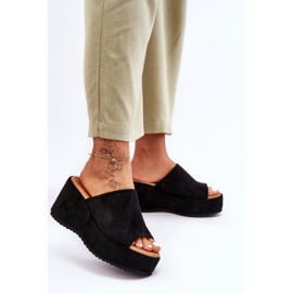 Women's Slippers On A Massive Platform Black Martina 2