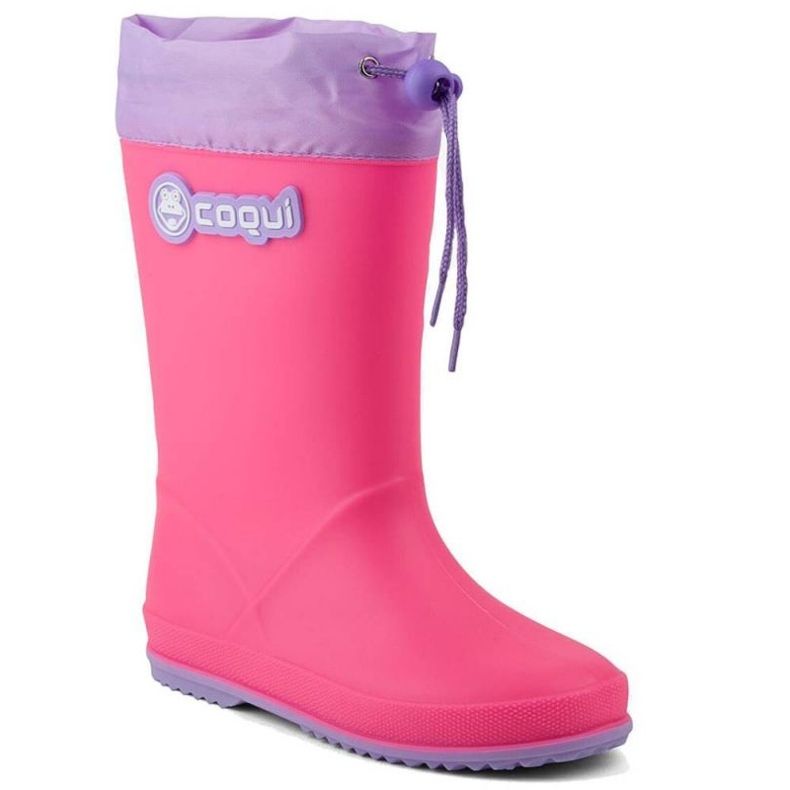 Coqui Rainy Collar Wellington boots 8509-100-3602 pink 1 Coqui Rainy Collar Wellington boots 8509-100-3602 pink 1