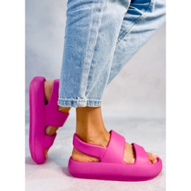 Rubber Sandals Boddie Fuchsia pink 2
