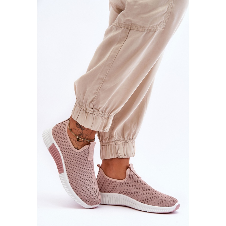 PM1 Classic Slip-On Trainers Light Pink Frankie 2