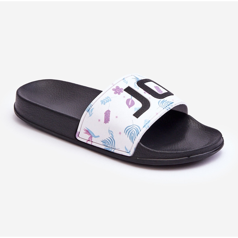 Classic Women's Slides Black Jomix white 1