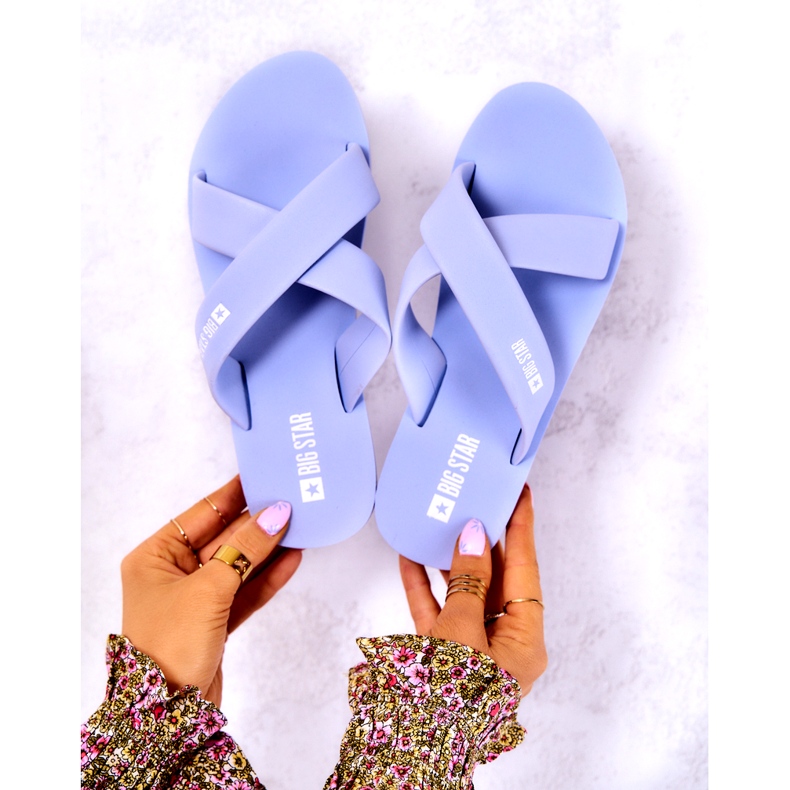 Women's foam slippers Big Star JJ274A521 Light blue 1